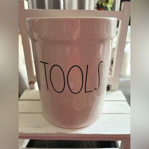 Rae Dunn White Ceramic Tools Holder